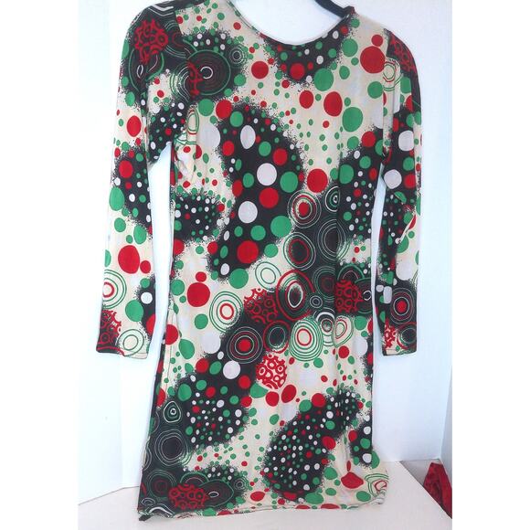 Vintage Nylon Psychedelic Abstract Tunic READ - Picture 4 of 6